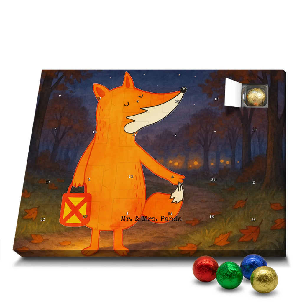Chocolate advent calendar Fox Lantern Design animal lover, foxes, forest wildlife, clever as a fox, Lantern, Lantern parade, Caesar Otto Hugo Flaischlen, Spell comforting, Cheer up, Foxes, Saint Martin, Lovesickness Spell