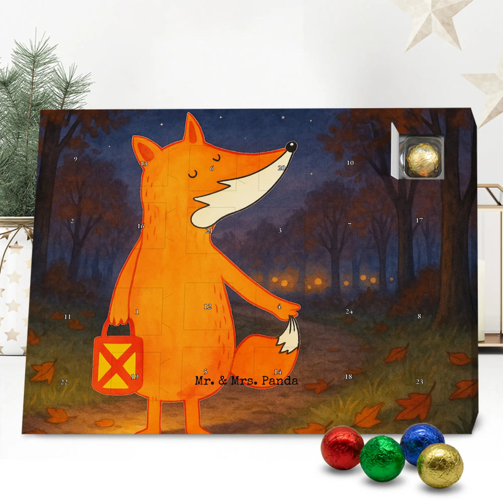 Chocolate advent calendar Fox Lantern Design animal lover, foxes, forest wildlife, clever as a fox, Lantern, Lantern parade, Caesar Otto Hugo Flaischlen, Spell comforting, Cheer up, Foxes, Saint Martin, Lovesickness Spell