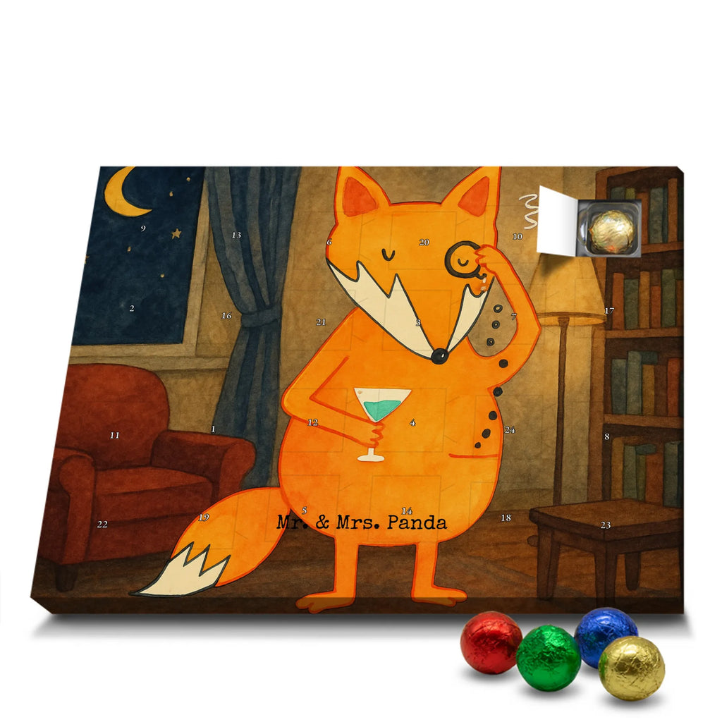 Chocolate advent calendar Fox lord Design animal lover, foxes, forest wildlife, clever as a fox, words of consolation, motivation saying, problem solving, saying funny, lovesickness gift