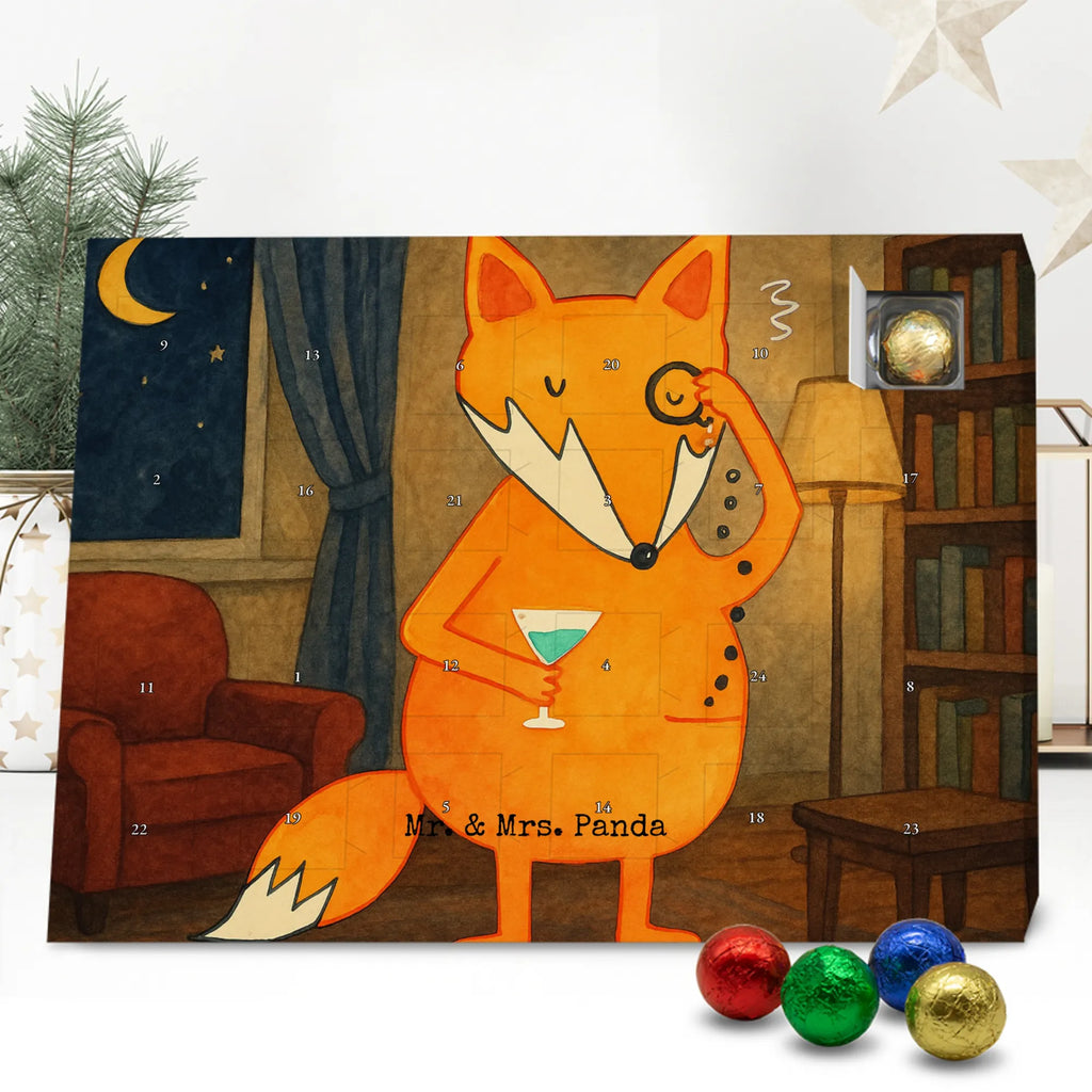 Chocolate advent calendar Fox lord Design animal lover, foxes, forest wildlife, clever as a fox, words of consolation, motivation saying, problem solving, saying funny, lovesickness gift