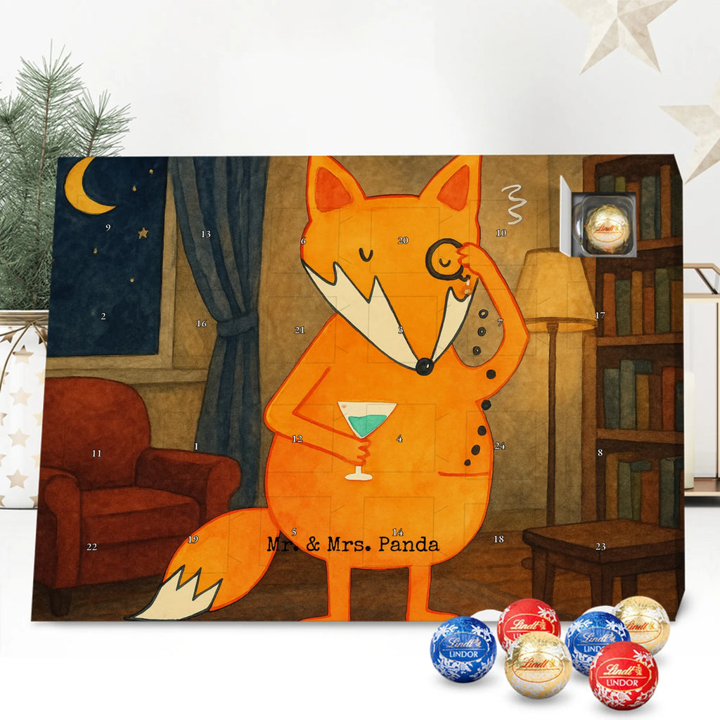 Chocolate advent calendar Fox lord Design animal lover, foxes, forest wildlife, clever as a fox, words of consolation, motivation saying, problem solving, saying funny, lovesickness gift