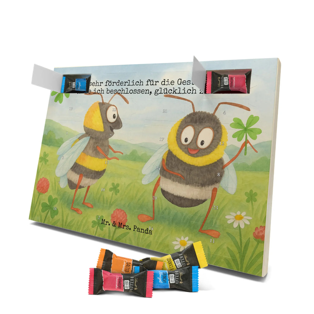Chocolate advent calendar bumblebees shamrock Design card, gift ideas, gifts, small animals, cute, cute animal motives, hand drawn, funny sayings, good mood, special gifts, animal lover, bumblebee, saying happy, saying positive, saying beautiful, bee decoration, be happy, become happy