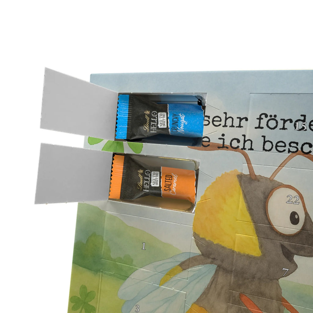 Chocolate advent calendar bumblebees shamrock Design card, gift ideas, gifts, small animals, cute, cute animal motives, hand drawn, funny sayings, good mood, special gifts, animal lover, bumblebee, saying happy, saying positive, saying beautiful, bee decoration, be happy, become happy