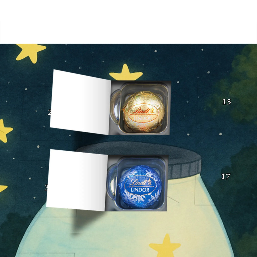 Chocolate advent calendar Mouse Stars Design card, gift ideas, gifts, small animals, cute, cute animal motives, hand drawn, funny sayings, good mood, special gifts, animal lover, birthday, child, baptism, baptism gift, birth, hope, child birthday, first child, wish, stars, Mouse, pregnancy