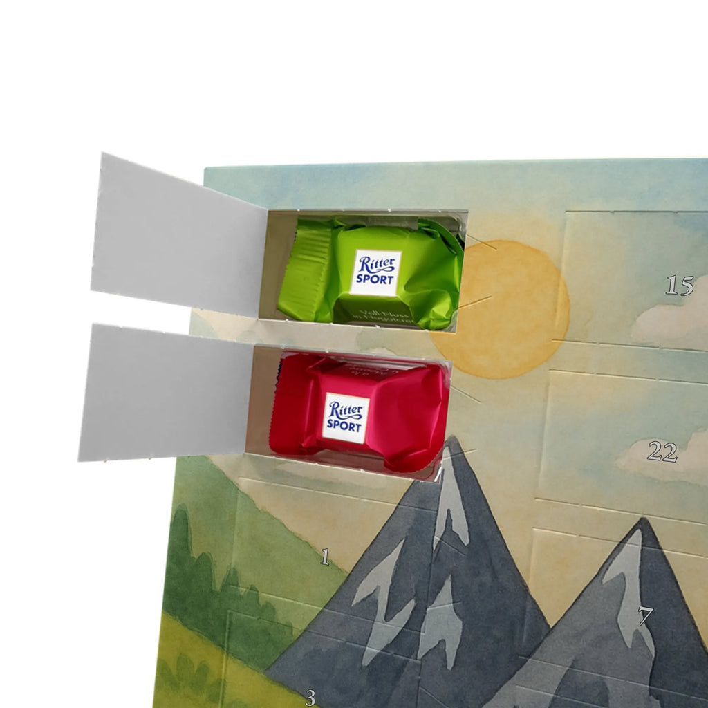 Chocolate advent calendar unicorn climber Design travel, world trip, mountaineer, adventure, mountains, adventurer, vacation, explorer, world traveler