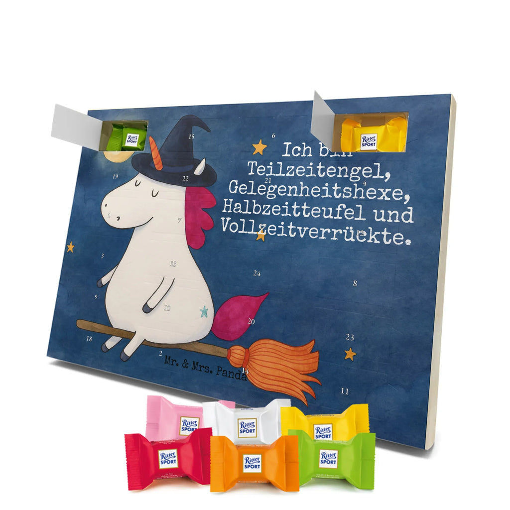 Chocolate advent calendar unicorn Witch Design wife gift, witch, mad, bitch, bad girl, girlfriend present, devil
