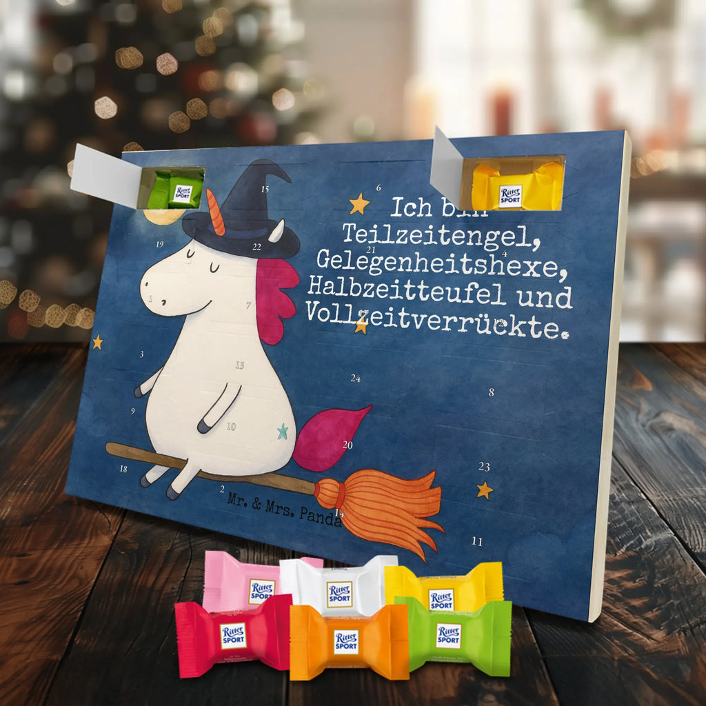 Chocolate advent calendar unicorn Witch Design wife gift, witch, mad, bitch, bad girl, girlfriend present, devil