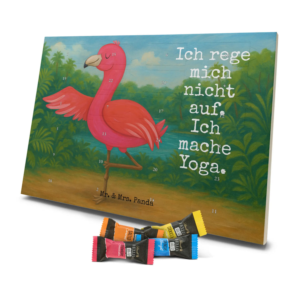 Chocolate advent calendar flamingo yoga Design children, gifts, gift idea, funny sayings, pink bird, bird of paradise, red, flamingo decoration, gift pink, adults, flamingo fans, vacation, unusual gifts in pink, pink gifts, girls gifts, small gifts, Caribbean feeling, relaxation, mindfulness, yoga exercise, bird, agitation, deep relaxation, anger