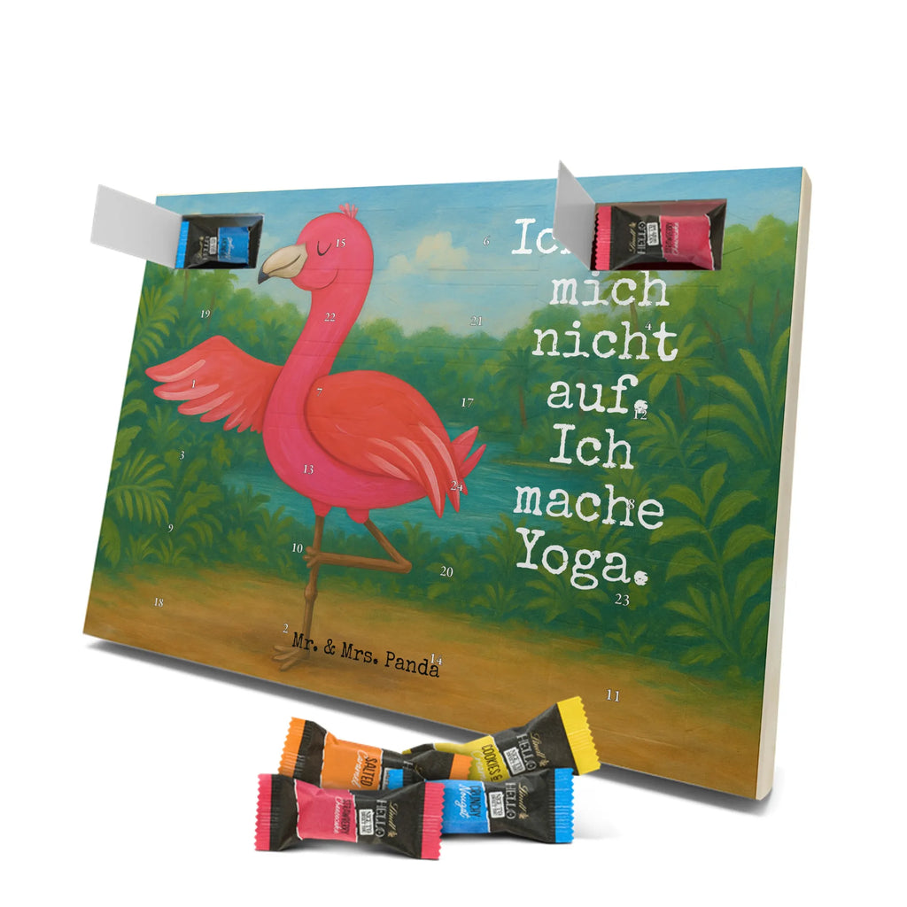 Chocolate advent calendar flamingo yoga Design children, gifts, gift idea, funny sayings, pink bird, bird of paradise, red, flamingo decoration, gift pink, adults, flamingo fans, vacation, unusual gifts in pink, pink gifts, girls gifts, small gifts, Caribbean feeling, relaxation, mindfulness, yoga exercise, bird, agitation, deep relaxation, anger