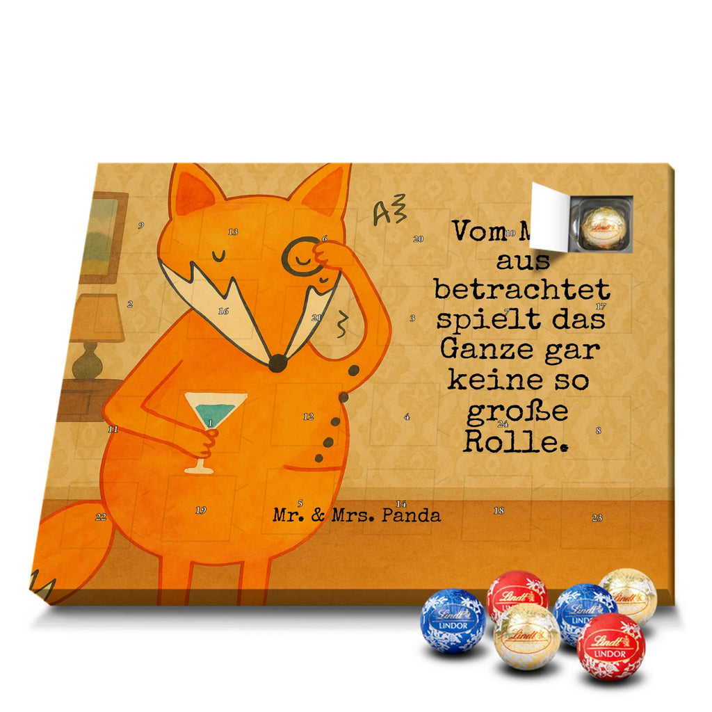 Chocolate advent calendar Fox lord Design animal lover, foxes, forest wildlife, clever as a fox, words of consolation, motivation saying, problem solving, saying funny, lovesickness gift