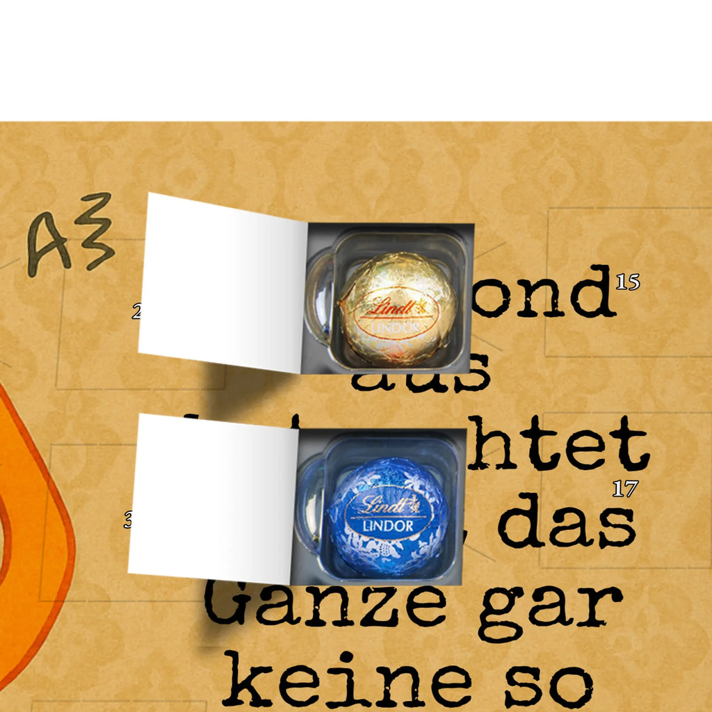 Chocolate advent calendar Fox lord Design animal lover, foxes, forest wildlife, clever as a fox, words of consolation, motivation saying, problem solving, saying funny, lovesickness gift