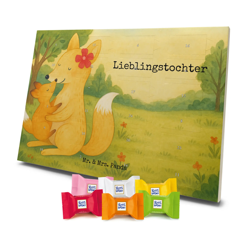 Chocolate advent calendar Fox mummy Design Father's Day, Mother's Day, best daughter, favourite daughter, daughter, mother, present