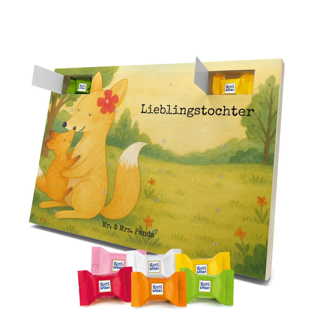 Chocolate advent calendar Fox mummy Design Father's Day, Mother's Day, best daughter, favourite daughter, daughter, mother, present