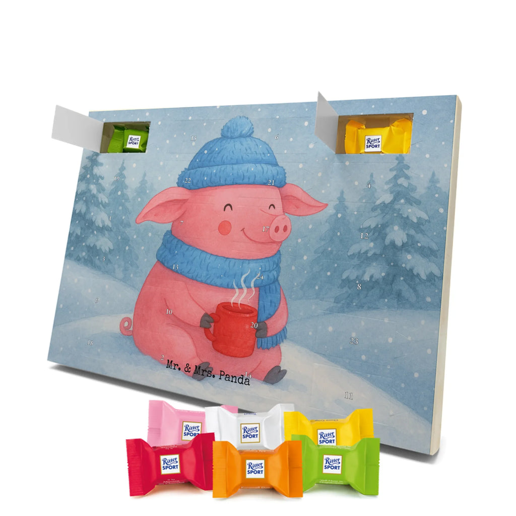 Chocolate advent calendar Pig Mulled wine Design Christmas time, snow, mulled wine, mulled pig, Christmas market, punch