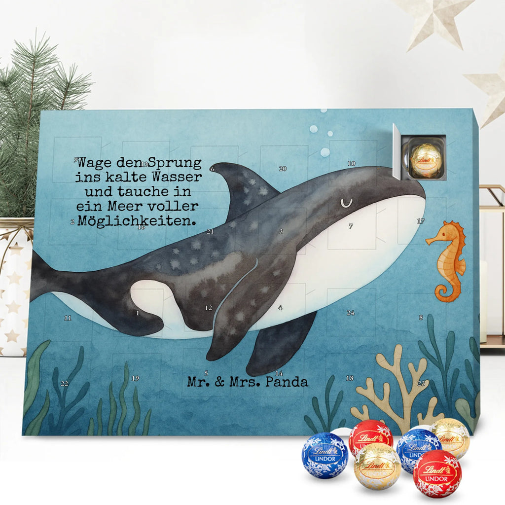 Chocolate advent calendar Orca Design gift ideas, vacation, Seafood, aquatic animals, ocean, shells, corals, reef, whale, narwhal, sea urchin, lobster, platypus, manatee, crocodile, shrimp, gifts for seafood lovers, water world, underwater animals, underwater world, deep sea, seafood fans, seafood decoration, seafood posters, killer whale, self-love, work, new start, opportunities