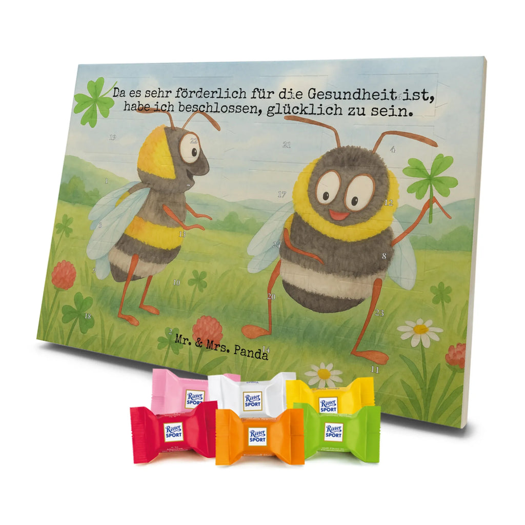 Chocolate advent calendar bumblebees shamrock Design card, gift ideas, gifts, small animals, cute, cute animal motives, hand drawn, funny sayings, good mood, special gifts, animal lover, bumblebee, saying happy, saying positive, saying beautiful, bee decoration, be happy, become happy