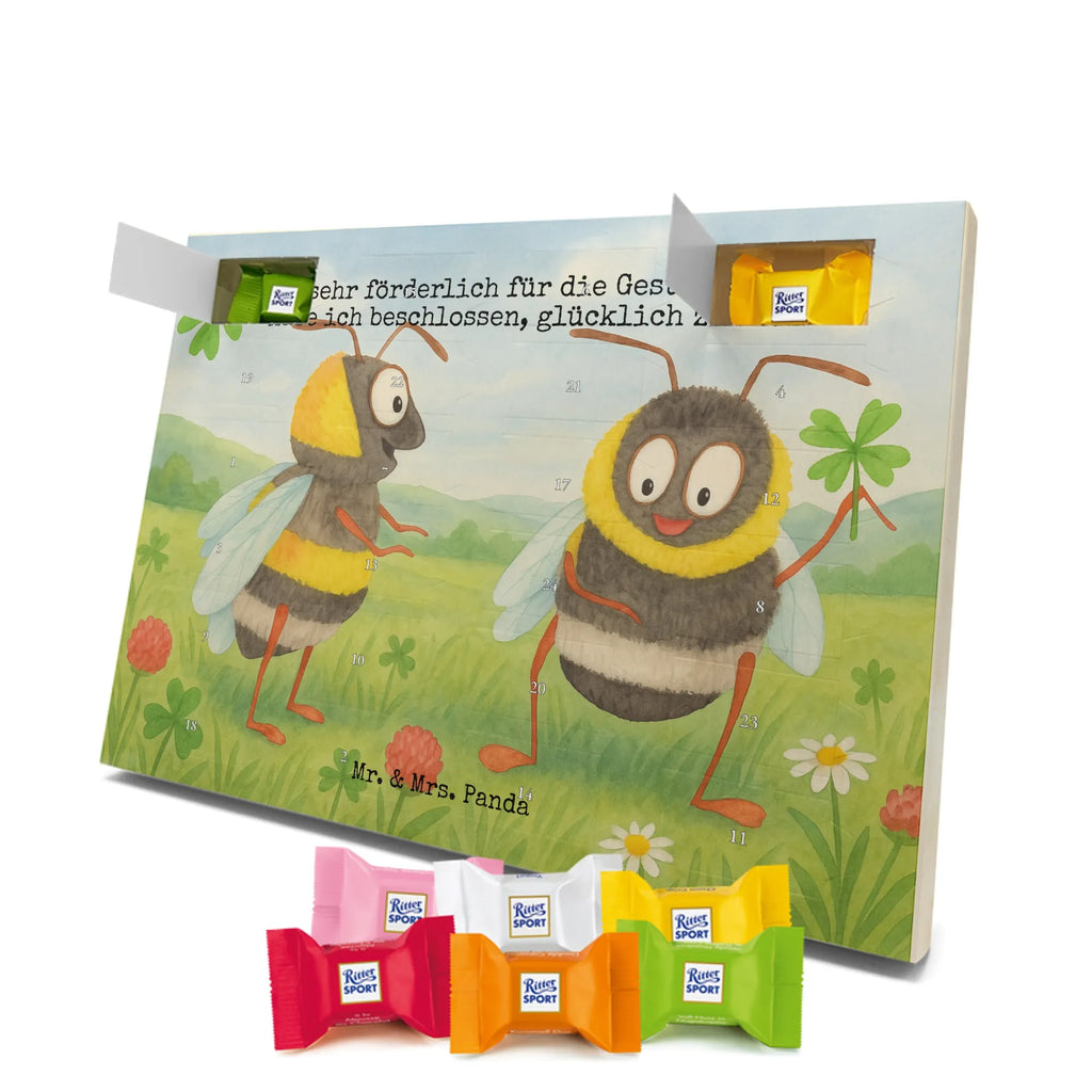 Chocolate advent calendar bumblebees shamrock Design card, gift ideas, gifts, small animals, cute, cute animal motives, hand drawn, funny sayings, good mood, special gifts, animal lover, bumblebee, saying happy, saying positive, saying beautiful, bee decoration, be happy, become happy