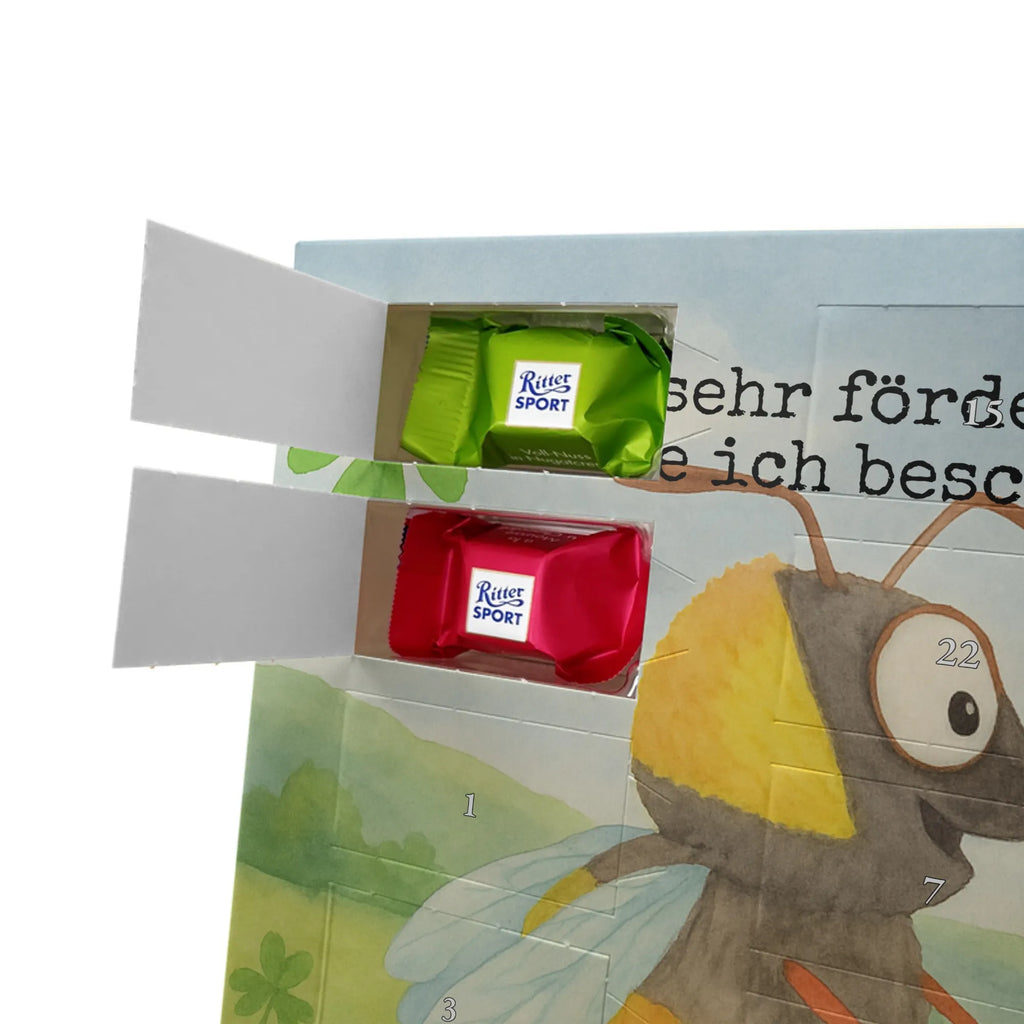 Chocolate advent calendar bumblebees shamrock Design card, gift ideas, gifts, small animals, cute, cute animal motives, hand drawn, funny sayings, good mood, special gifts, animal lover, bumblebee, saying happy, saying positive, saying beautiful, bee decoration, be happy, become happy