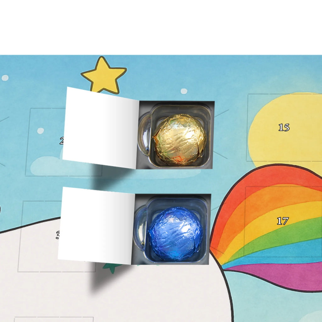 Chocolate advent calendar unicorn happy Design joy, cheerful, joy of life, fun