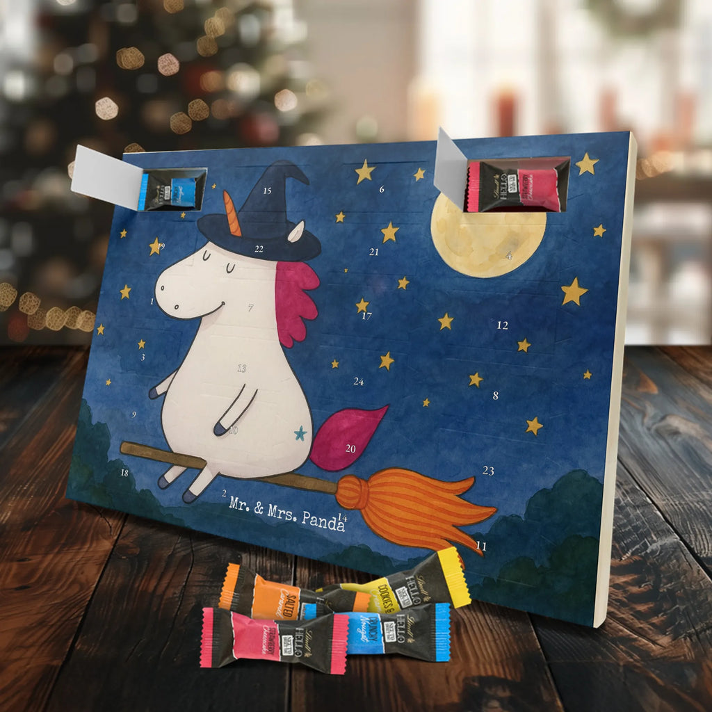 Chocolate advent calendar unicorn Witch Design wife gift, witch, mad, bitch, bad girl, girlfriend present, devil