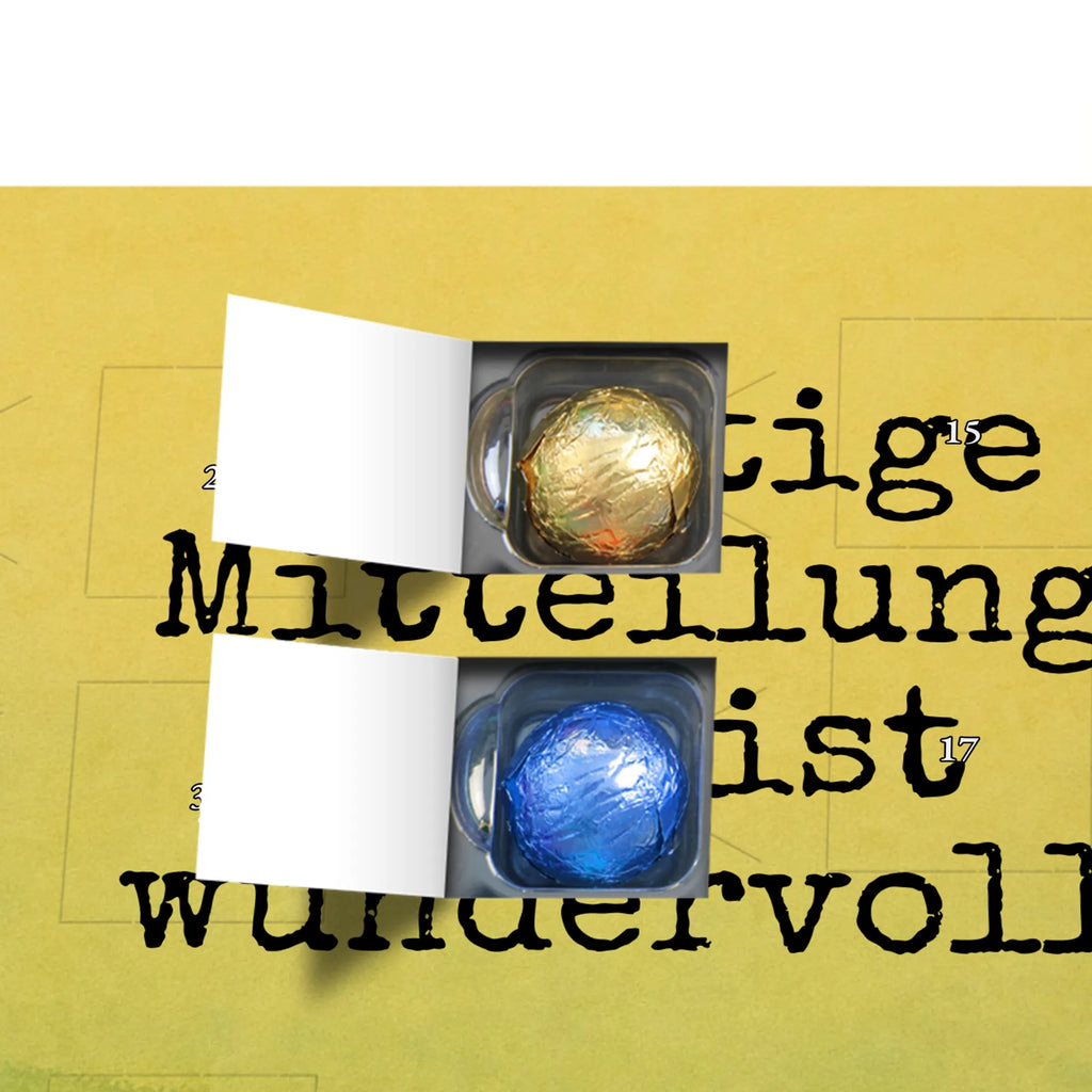 Chocolate advent calendar unicorn communication Design present, marriage, gift, witty, saying, valentine's day, Thank you