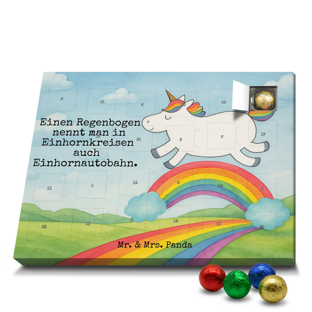 Chocolate advent calendar unicorn rainbow Design unicorn highway, rainbow, unicornpower, unicorn car, expressway, unicorn love, gift, birthday present
