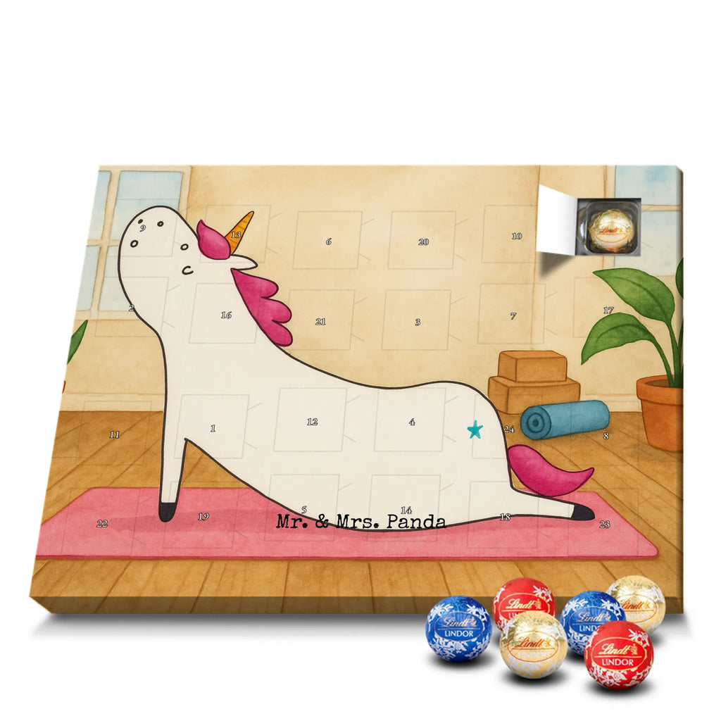 Chocolate advent calendar unicorn yoga Design gift, present, mindfulness, sports, sweet, relaxation