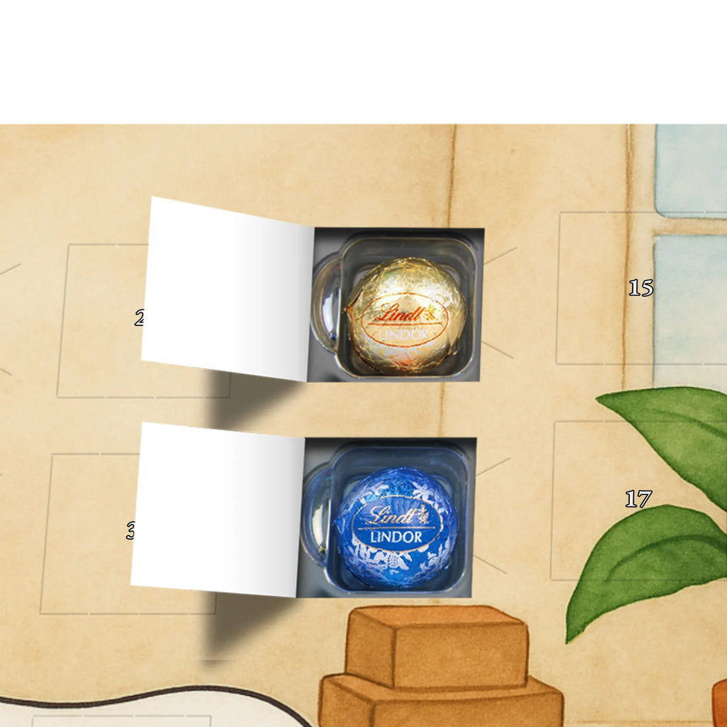 Chocolate advent calendar unicorn yoga Design gift, present, mindfulness, sports, sweet, relaxation