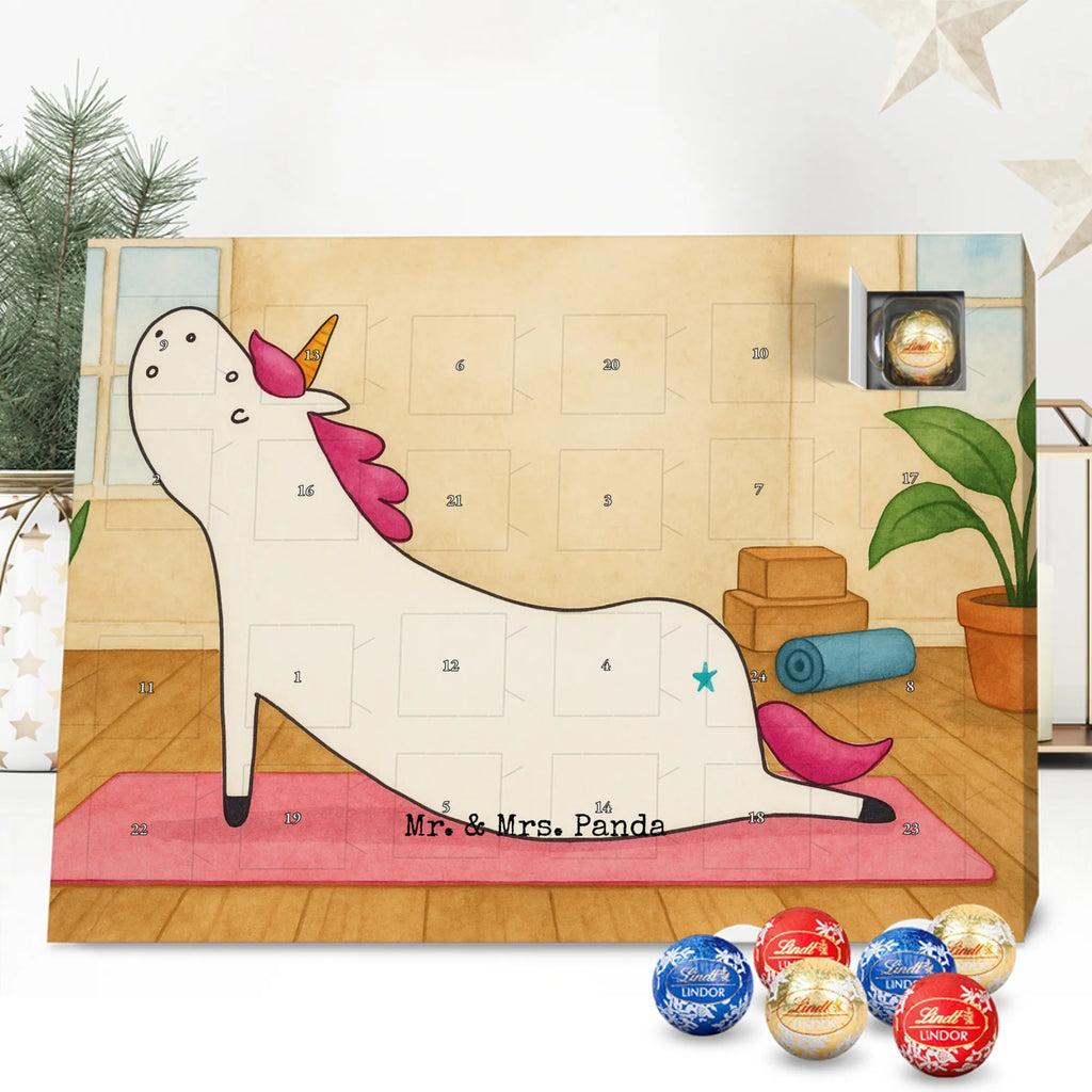 Chocolate advent calendar unicorn yoga Design gift, present, mindfulness, sports, sweet, relaxation