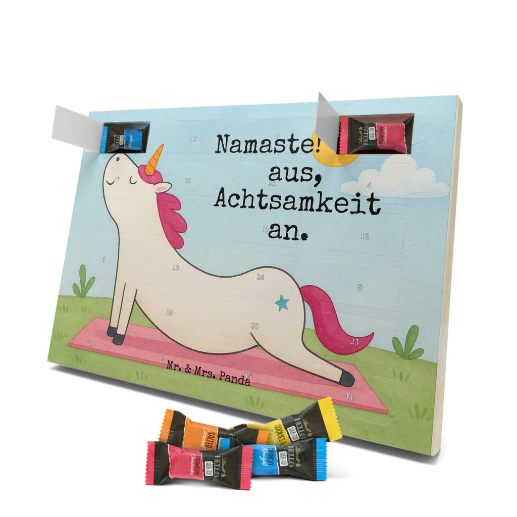 Chocolate advent calendar unicorn yoga Design gift, present, mindfulness, sports, sweet, relaxation