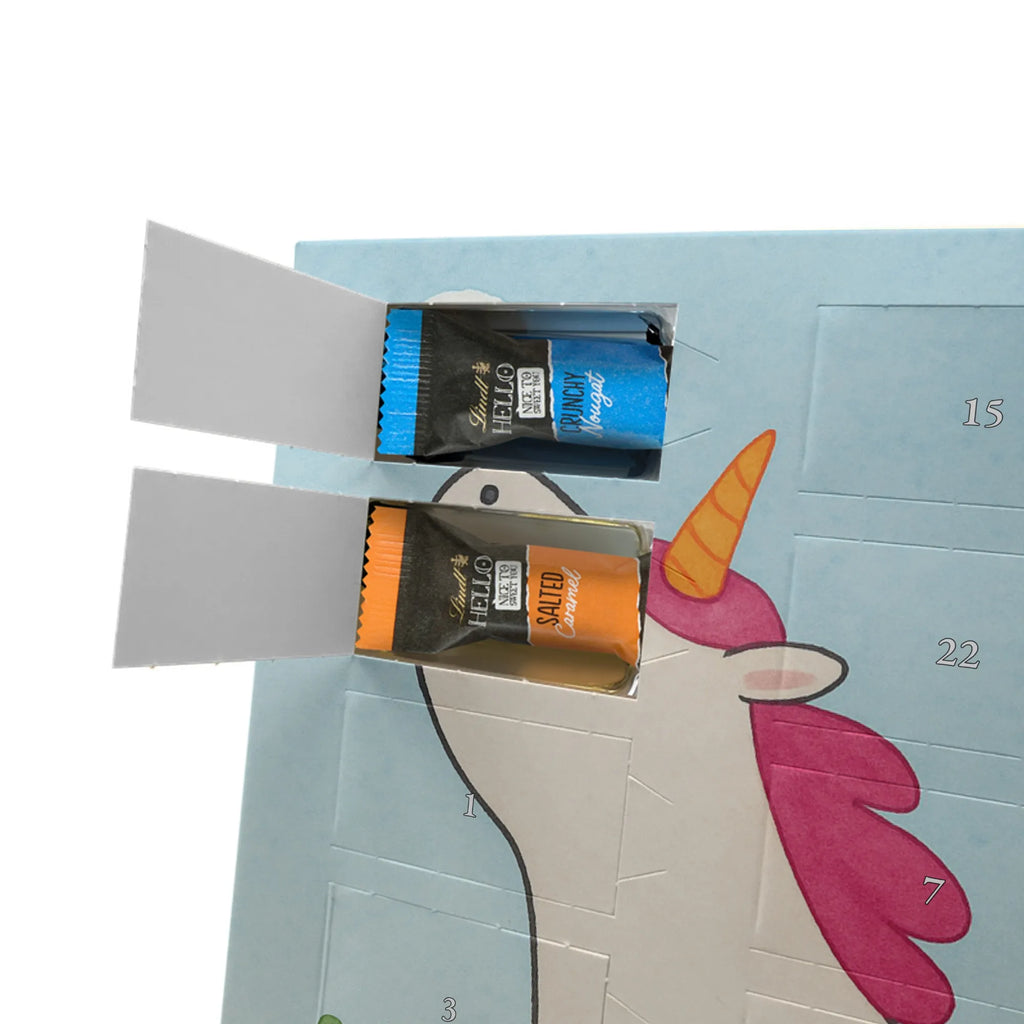 Chocolate advent calendar unicorn yoga Design gift, present, mindfulness, sports, sweet, relaxation