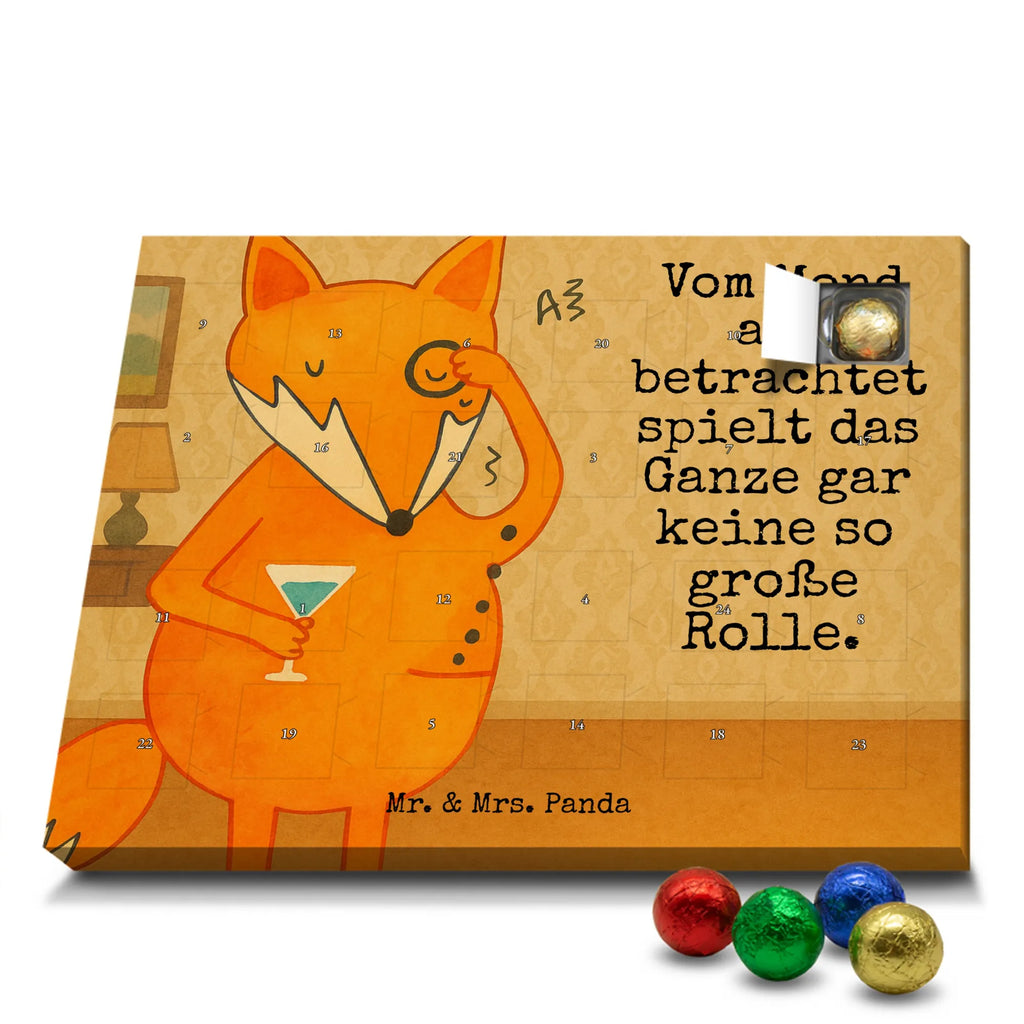 Chocolate advent calendar Fox lord Design animal lover, foxes, forest wildlife, clever as a fox, words of consolation, motivation saying, problem solving, saying funny, lovesickness gift