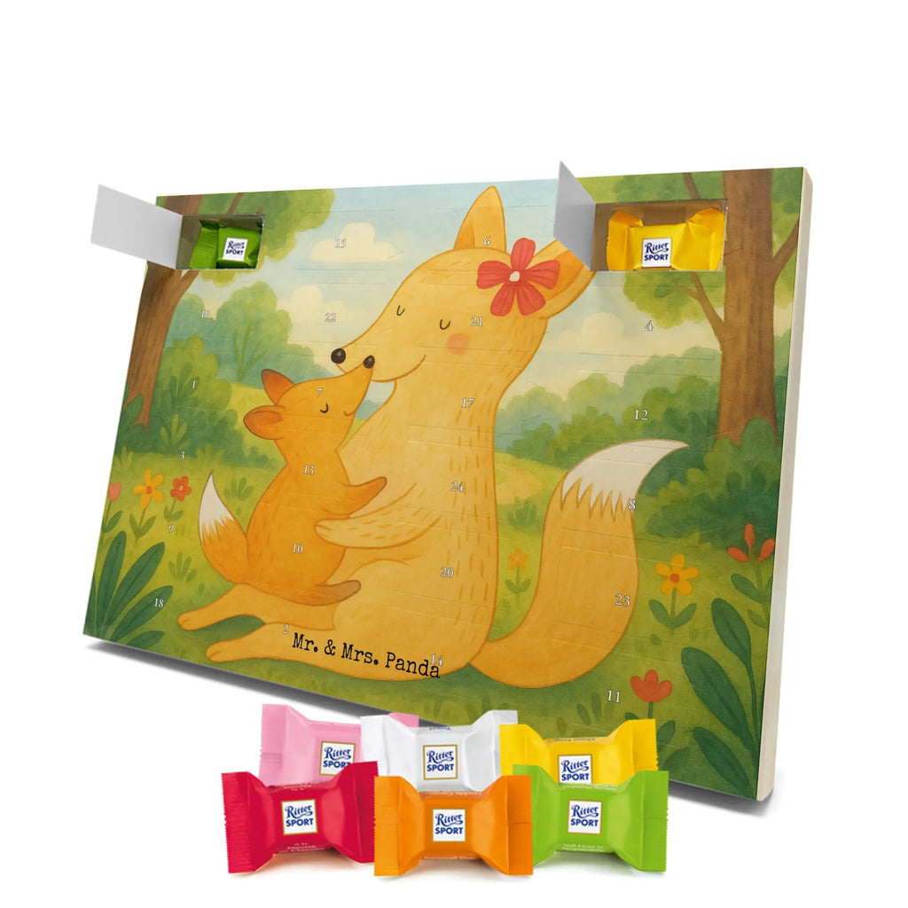 Chocolate advent calendar Fox mummy Design Father's Day, Mother's Day, best daughter, favourite daughter, daughter, mother, present
