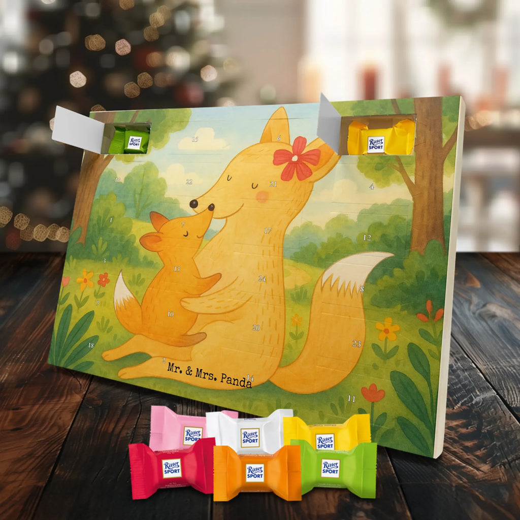 Chocolate advent calendar Fox mummy Design Father's Day, Mother's Day, best daughter, favourite daughter, daughter, mother, present