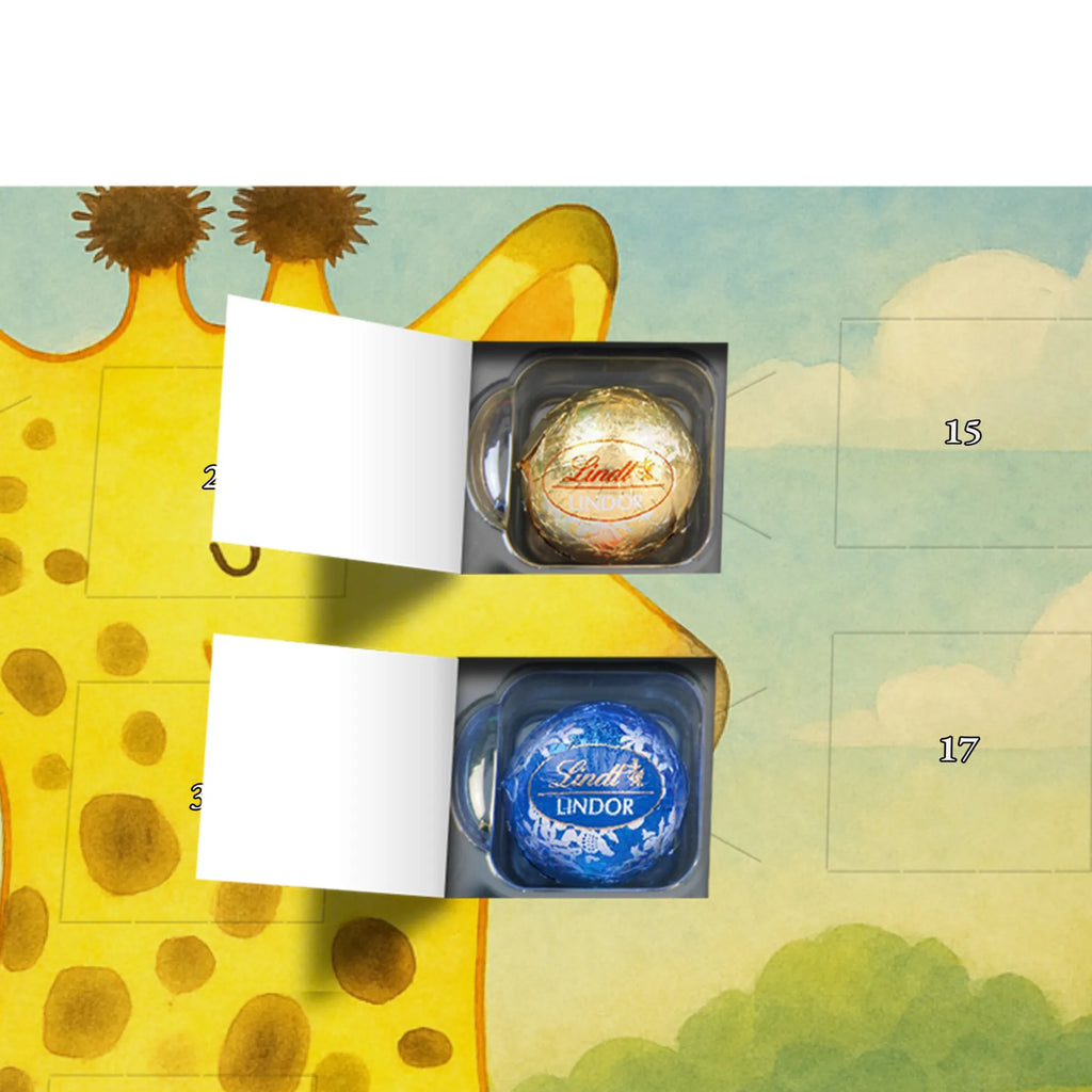 Chocolate advent calendar giraffe Satisfied Design Africa, Adventure