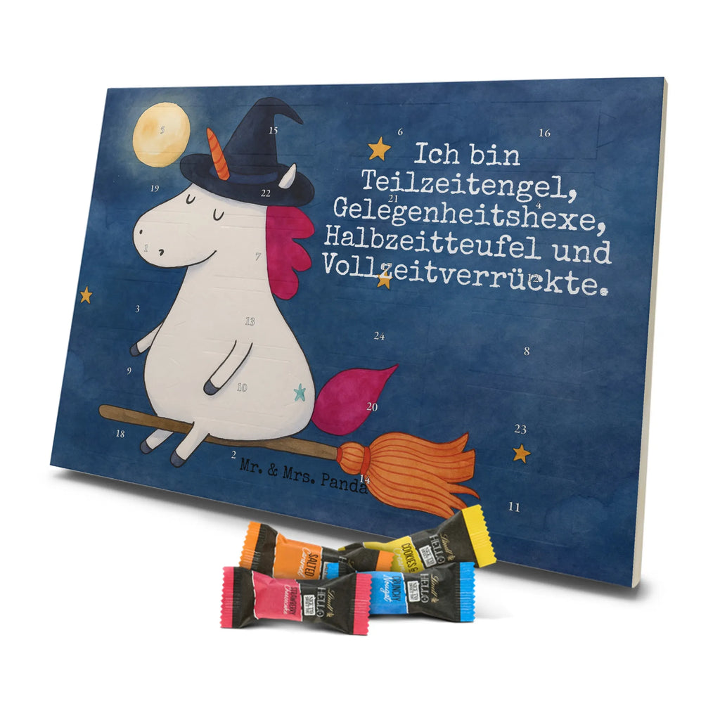 Chocolate advent calendar unicorn Witch Design wife gift, witch, mad, bitch, bad girl, girlfriend present, devil