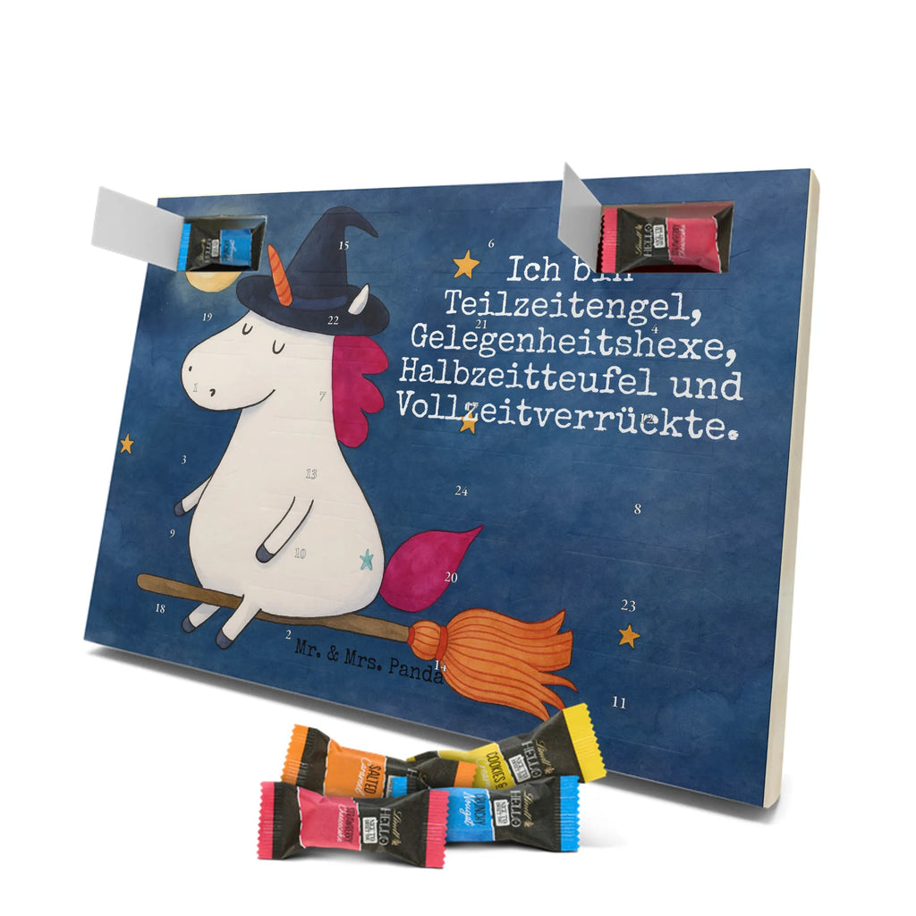 Chocolate advent calendar unicorn Witch Design wife gift, witch, mad, bitch, bad girl, girlfriend present, devil