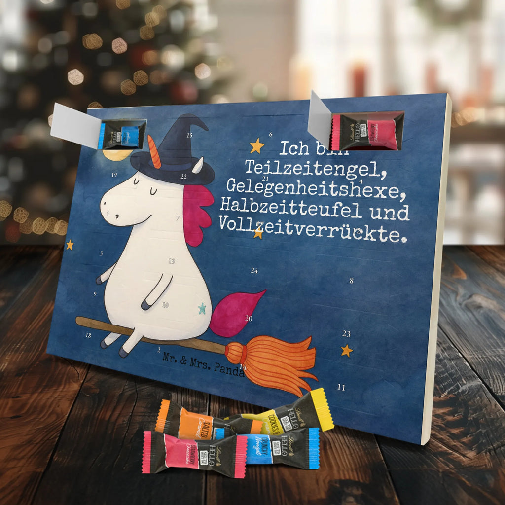 Chocolate advent calendar unicorn Witch Design wife gift, witch, mad, bitch, bad girl, girlfriend present, devil