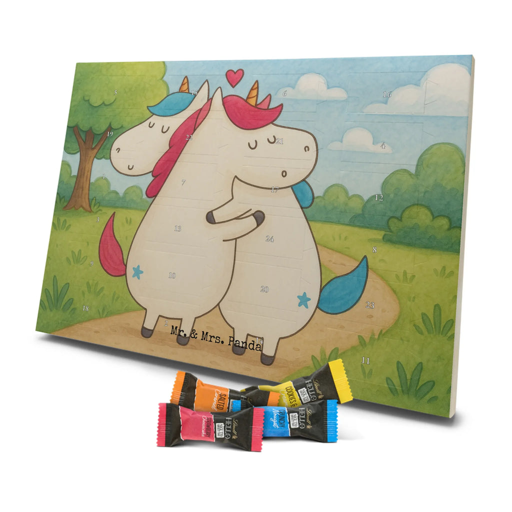Chocolate advent calendar unicorn communication Design present, marriage, gift, witty, saying, valentine's day, Thank you