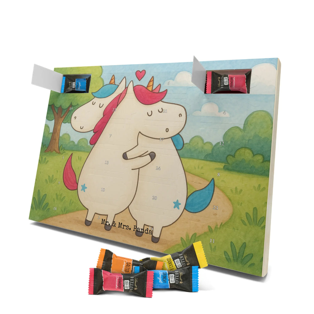 Chocolate advent calendar unicorn communication Design present, marriage, gift, witty, saying, valentine's day, Thank you