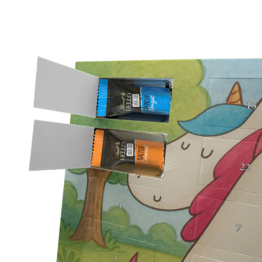 Chocolate advent calendar unicorn communication Design present, marriage, gift, witty, saying, valentine's day, Thank you