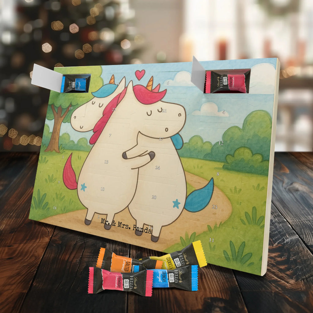Chocolate advent calendar unicorn communication Design present, marriage, gift, witty, saying, valentine's day, Thank you