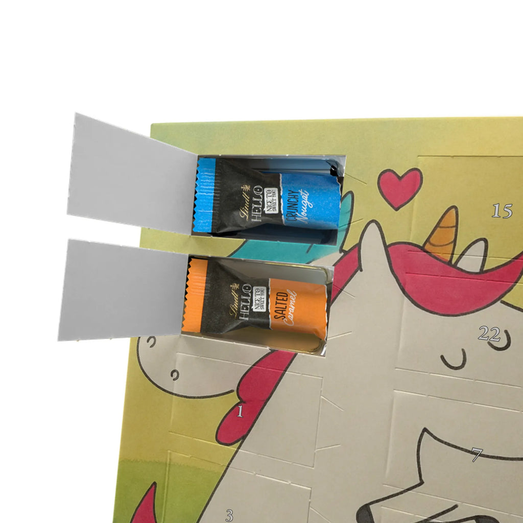 Chocolate advent calendar unicorn communication Design present, marriage, gift, witty, saying, valentine's day, Thank you