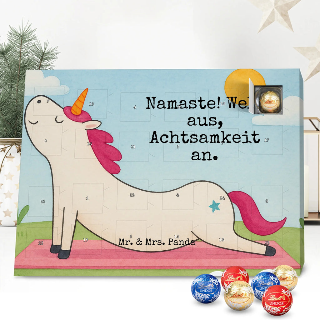 Chocolate advent calendar unicorn yoga Design gift, present, mindfulness, sports, sweet, relaxation