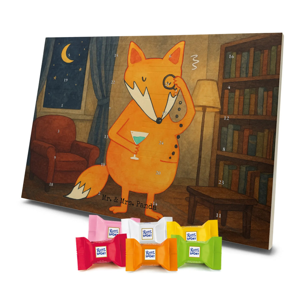 Chocolate advent calendar Fox lord Design animal lover, foxes, forest wildlife, clever as a fox, words of consolation, motivation saying, problem solving, saying funny, lovesickness gift