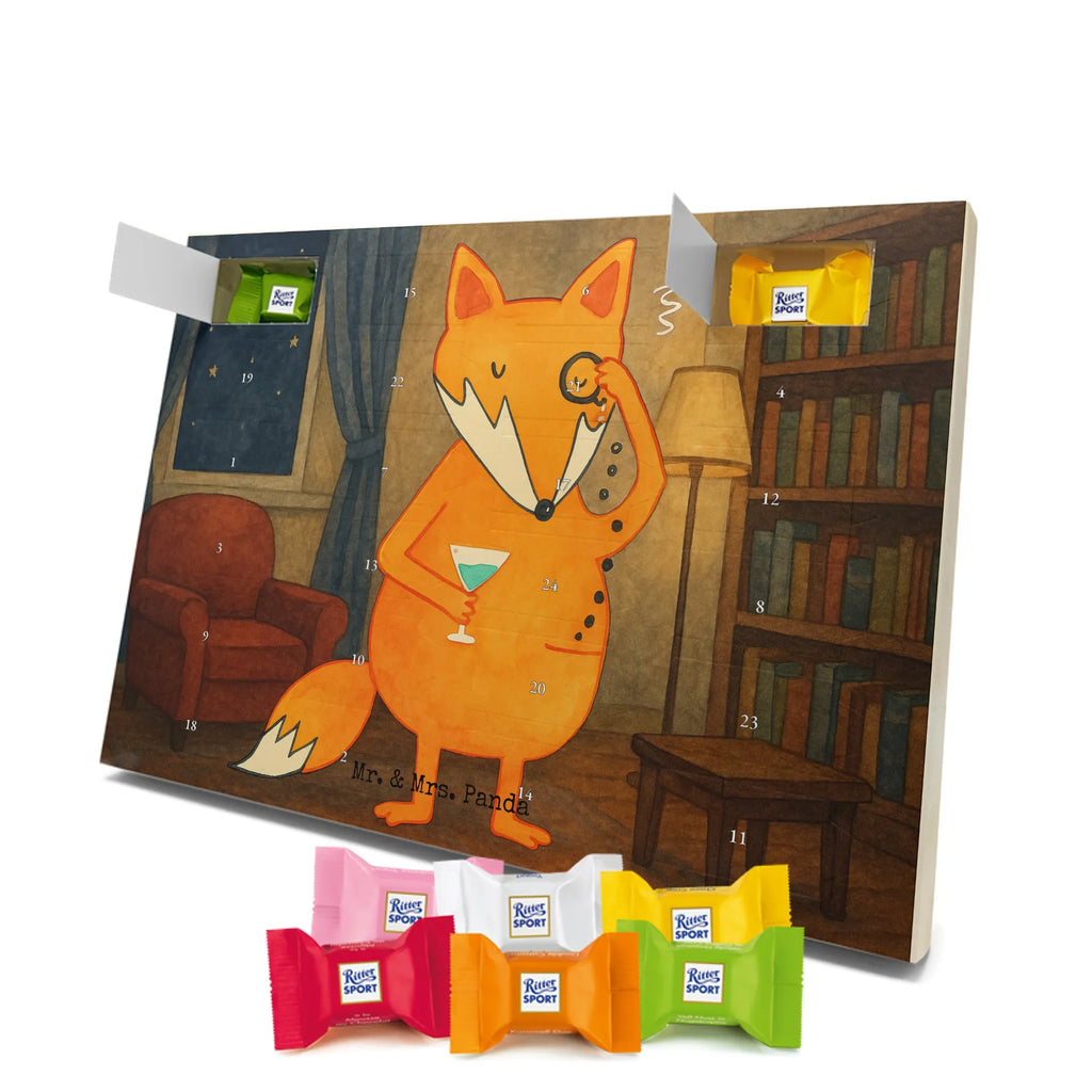 Chocolate advent calendar Fox lord Design animal lover, foxes, forest wildlife, clever as a fox, words of consolation, motivation saying, problem solving, saying funny, lovesickness gift