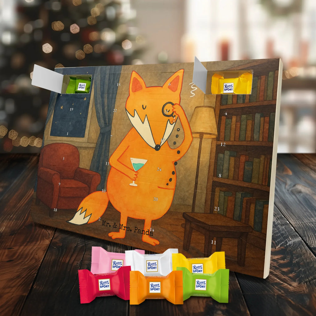 Chocolate advent calendar Fox lord Design animal lover, foxes, forest wildlife, clever as a fox, words of consolation, motivation saying, problem solving, saying funny, lovesickness gift