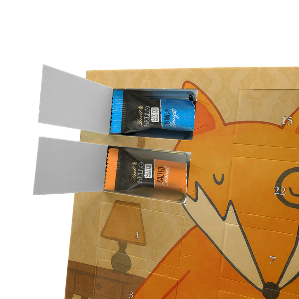 Chocolate advent calendar Fox lord Design animal lover, foxes, forest wildlife, clever as a fox, words of consolation, motivation saying, problem solving, saying funny, lovesickness gift