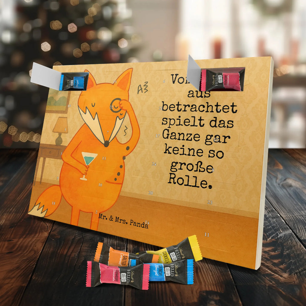 Chocolate advent calendar Fox lord Design animal lover, foxes, forest wildlife, clever as a fox, words of consolation, motivation saying, problem solving, saying funny, lovesickness gift