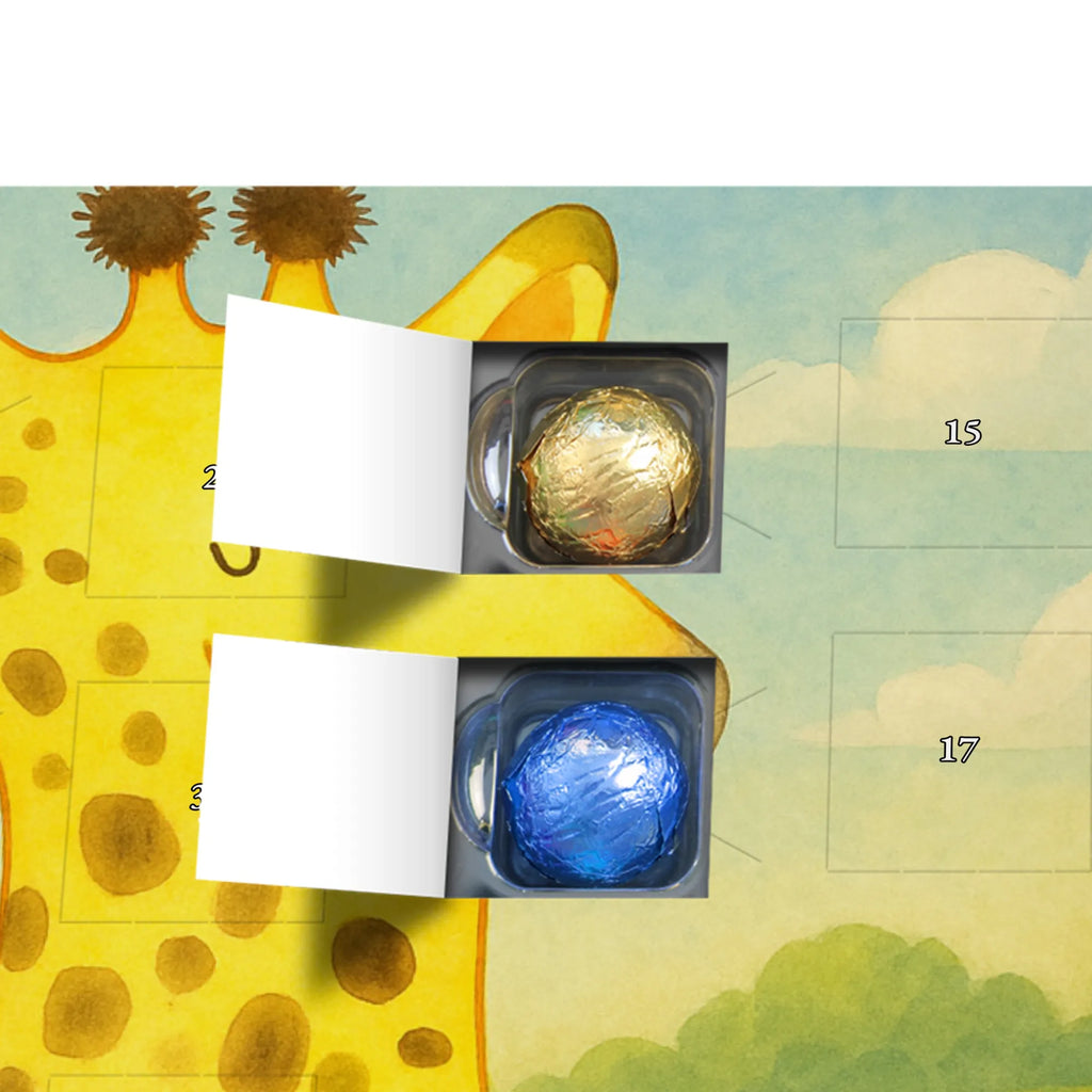 Chocolate advent calendar giraffe Satisfied Design Africa, Adventure